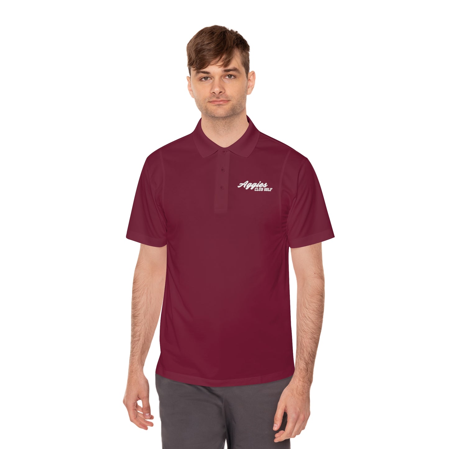 Aggies Golf Men's Sport Polo Shirt - Lightweight, Comfortable, Perfect for Golfing or Casual Wear