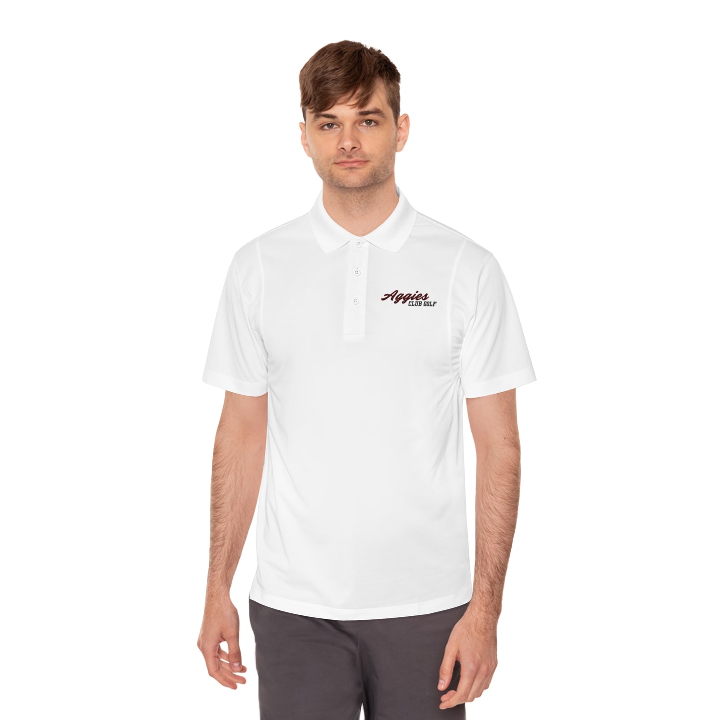 Aggies Golf Men's Sport Polo Shirt - Lightweight, Comfortable, Perfect for Golfing or Casual Wear